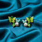 Butterfly Pearl Elegance Earrings jewellery product view 3