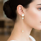 Ivory Luxe Heart Pearl Drop Earrings jewellery product view 4