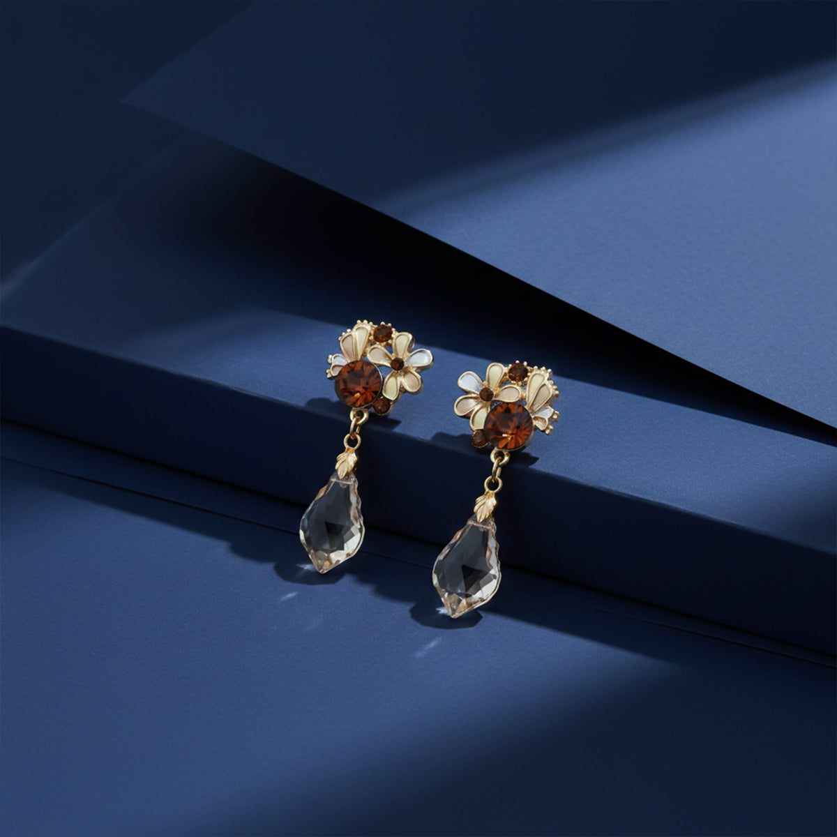Amber Shine Designer Earrings jewellery product view 5