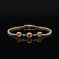 Majestic Ruby Halo Tennis Bracelet jewellery product view 4