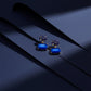 Blue Opulence Drops Earrings jewellery product view 5