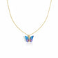 Aurora Butterfly Gold Pendant Necklace jewellery product view 5