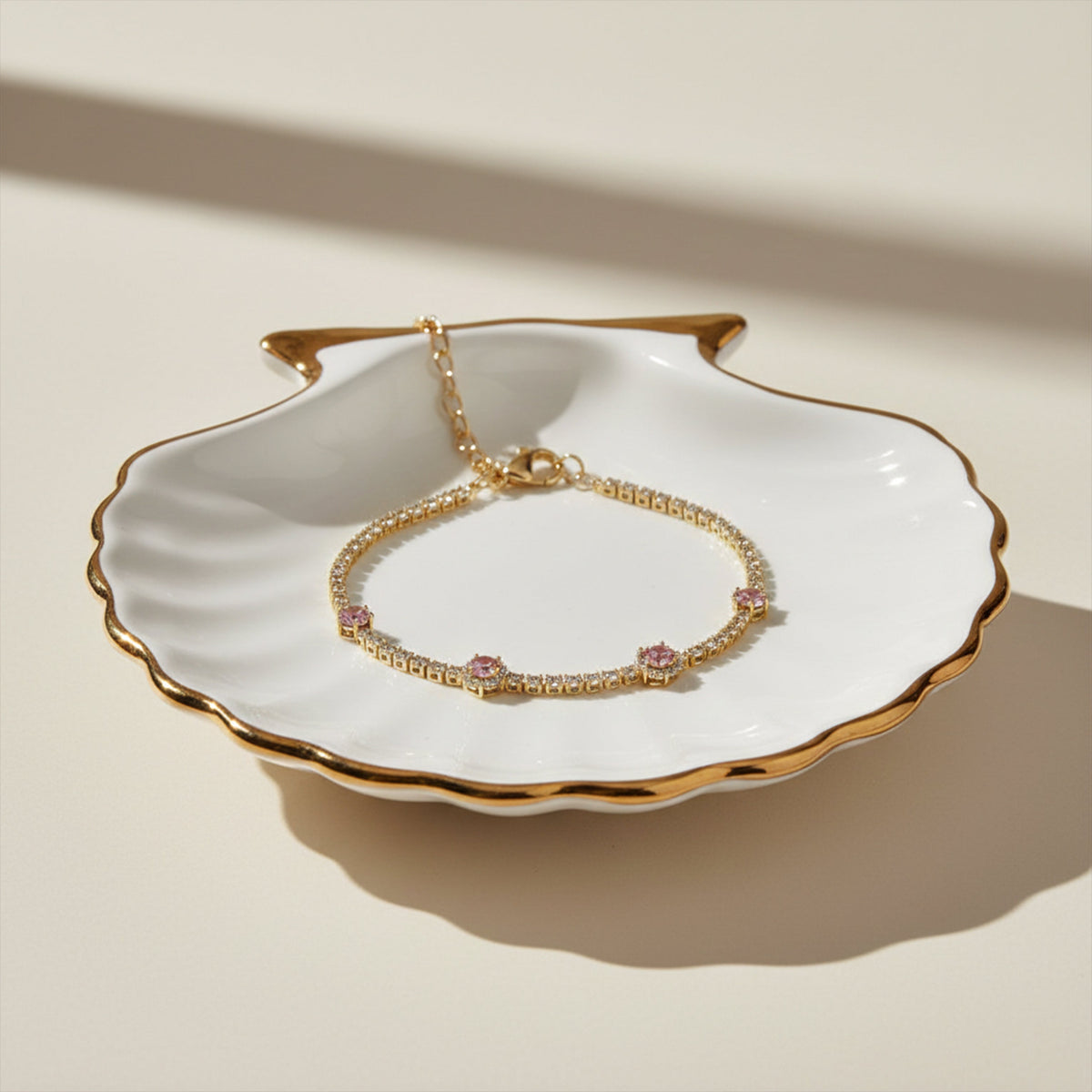 Eterna Pink Radiance Bracelet jewellery product view 4