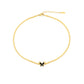 Dainty Minimal Flower Gold Chain Necklace jewellery product view 5