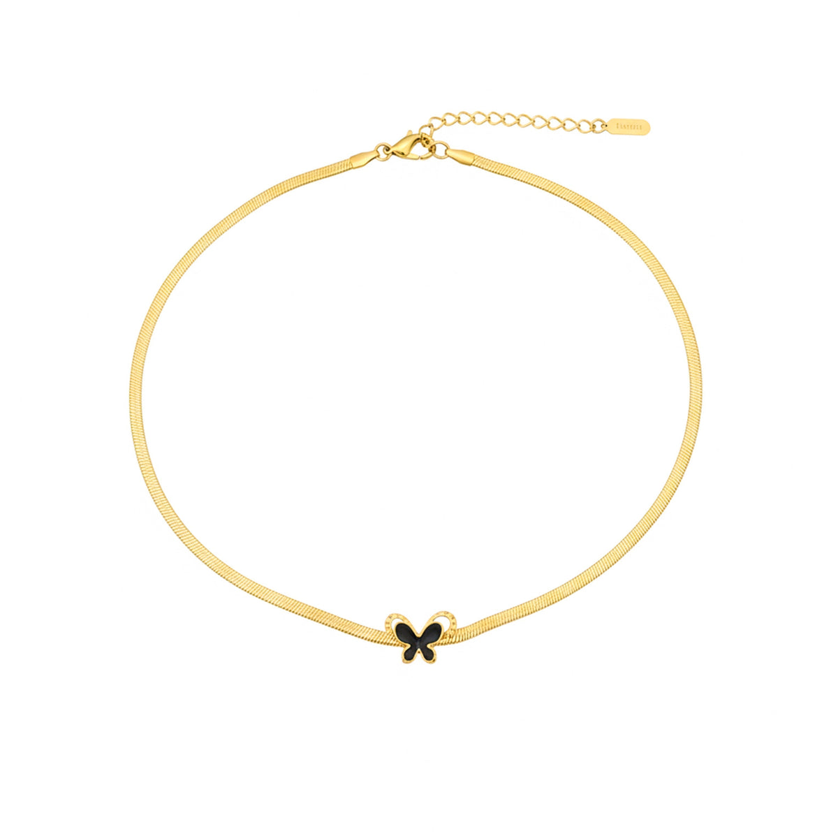 Dainty Minimal Flower Gold Chain Necklace jewellery product view 5