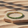 Veloura Emerald Glow Bracelet jewellery product view 1