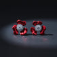 Red Blossom Crystal Luxury Earrings jewellery product view 1