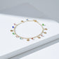Luxe Bloom Multicolor Gem Anklet jewellery product view 5