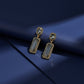 Chic Grey Crystal Statement Earrings jewellery product view 5