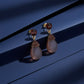 Elegant Mauve Pearl Drop Earrings jewellery product view 5
