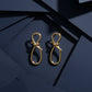 Luxe Knot Loop Drop Earrings jewellery product view 3