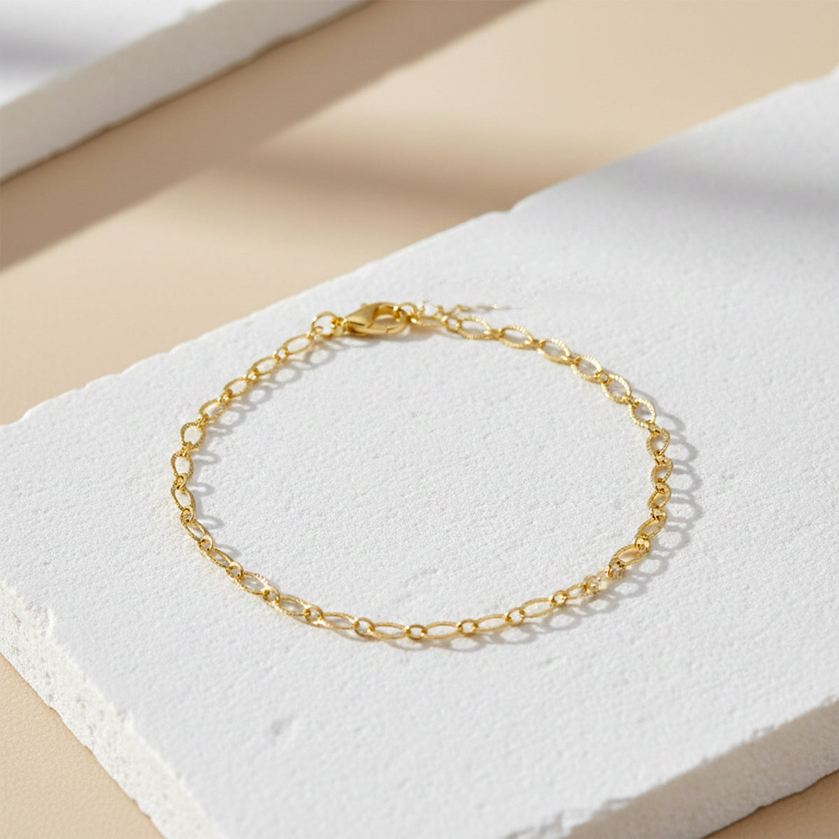 Celeste Fine Gold Anklet jewellery product view 4