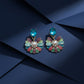 Aqua Bloom Pearl Drop Earrings jewellery product view 4