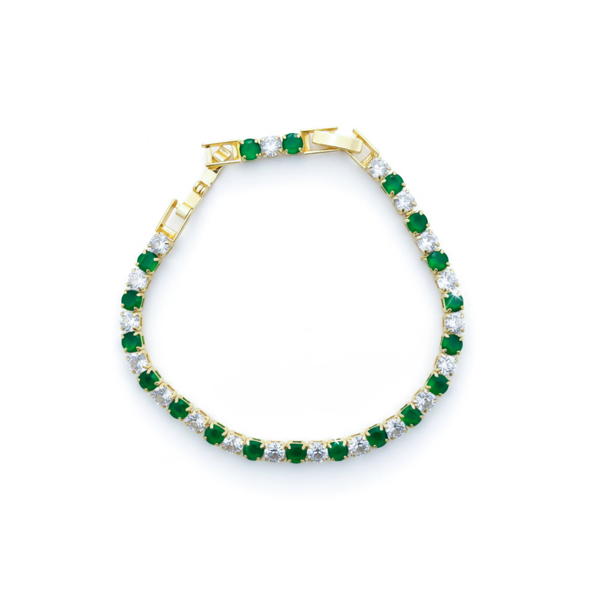 Zenvia Emerald Glow Bracelet jewellery product view 5