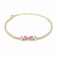 Aurora Pink Diamond Bow Bracelet jewellery product view 6