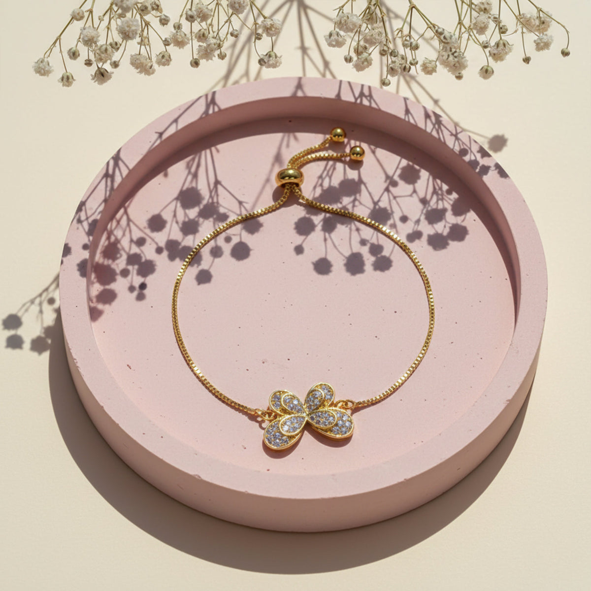 Golden Papillon Elegance Bracelet jewellery product view 1