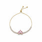 Pink Heart Diamond Tennis Bracelet jewellery product view 5