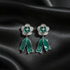 Enamel Floral Ribbon Earrings jewellery product view 1