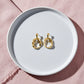 Orbit Diamond Gold Earrings jewellery product view 3
