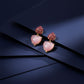 Romantic Blush Heart Earrings jewellery product view 5