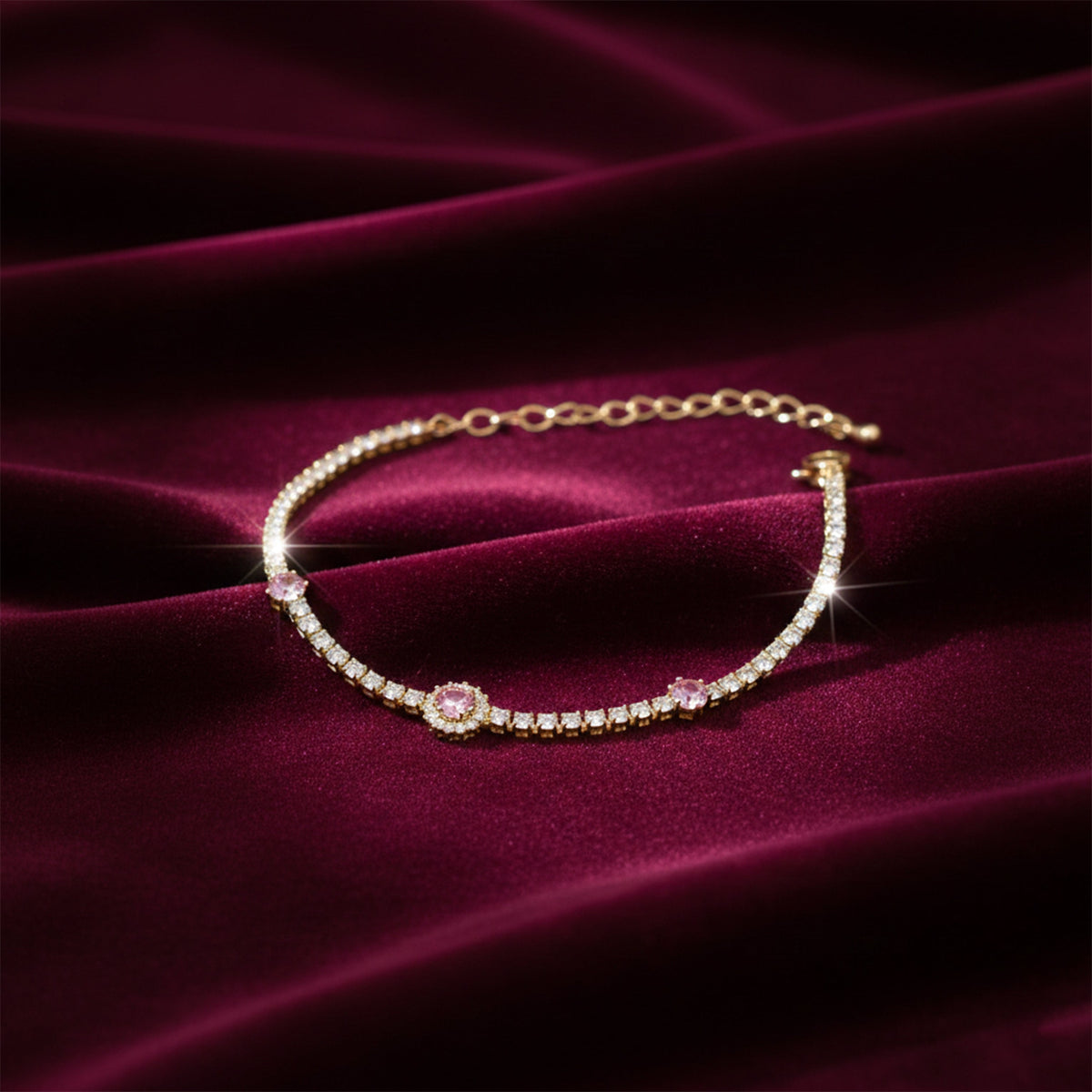 Eterna Pink Radiance Bracelet jewellery product view 5