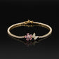 Celestial Pink Blossom Tennis Bracelet jewellery product view 1