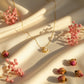 Classic Pearl & Gold Chain Necklace jewellery product view 3