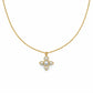 Classic Gold Pearl Blossom Necklace jewellery product view 7