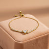 Trinity Diamond Triangle Bracelet jewellery product view 1