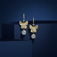 Golden Butterfly Drop Earrings jewellery product view 5