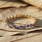 Oval Amethyst Halo Diamond Bracelet jewellery product view 3