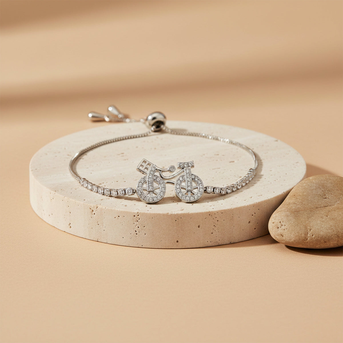 Silver Cycle Elegance Bracelet jewellery product view 5
