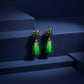 Green Cat Eye Drop Earrings jewellery product view 5