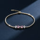 Aurora Pink Diamond Bow Bracelet jewellery product view 4