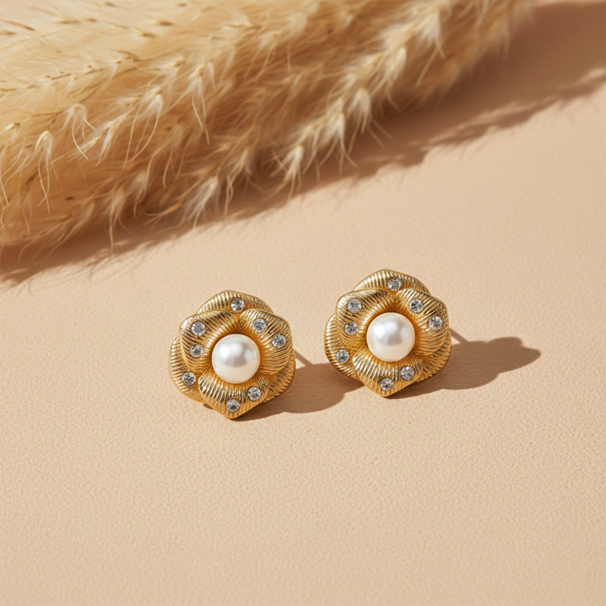 Queen’s Bloom Pearl Earrings jewellery product view 5