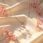 Floral Pink Pearl Drop Pendant Necklace jewellery product view 6