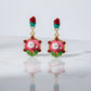 Rose Pearl Hexa Drops Earrings jewellery product view 7