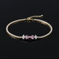 Aurora Pink Diamond Bow Bracelet jewellery product view 1
