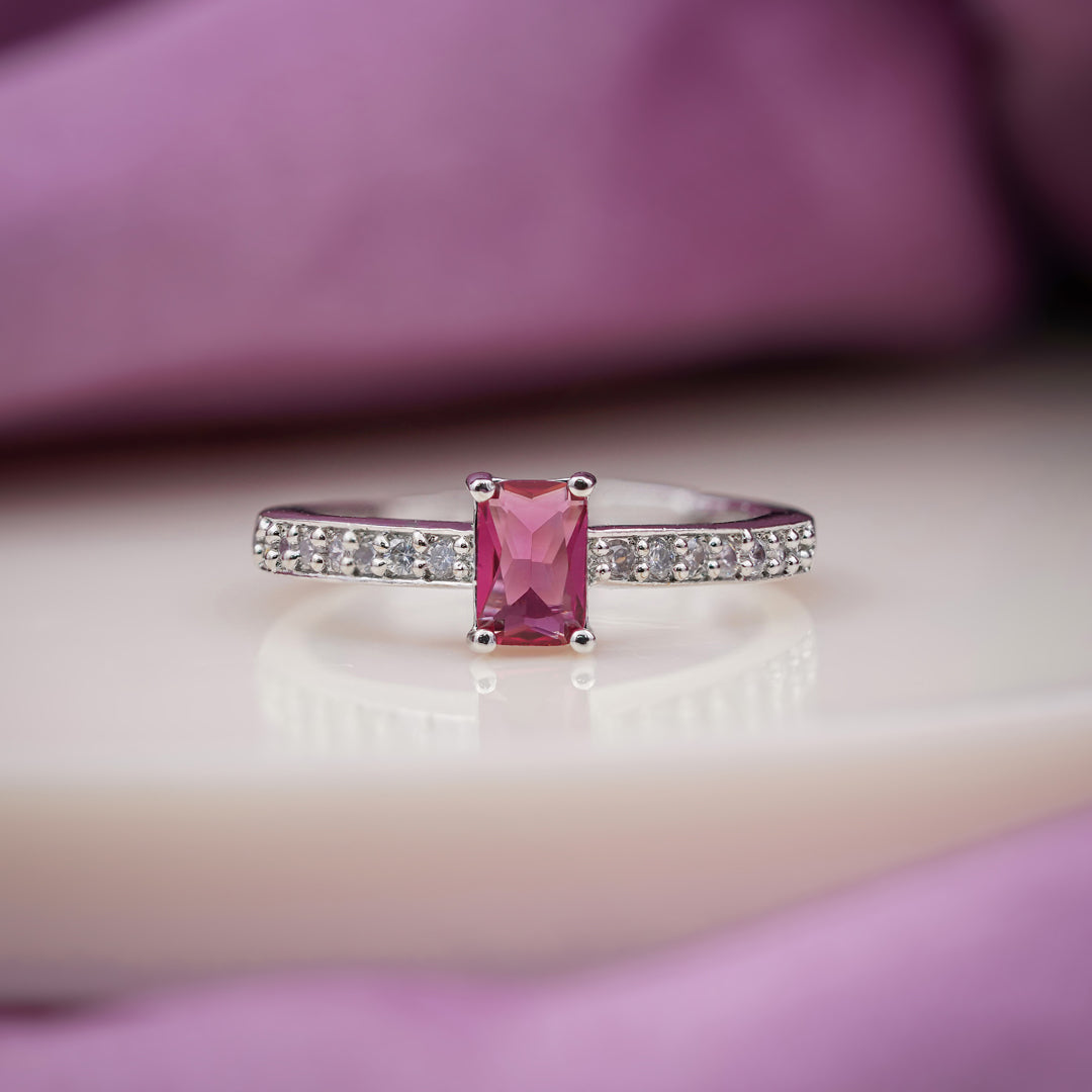 Blush Pink Sapphire Diamond Ring jewellery product view 1