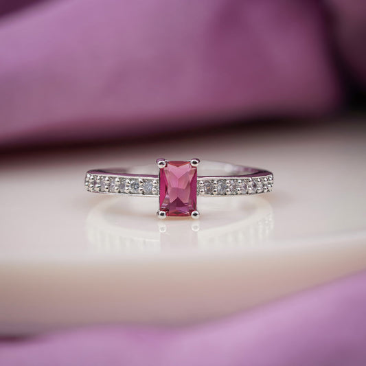 Blush Pink Sapphire Diamond Ring jewellery product view 1