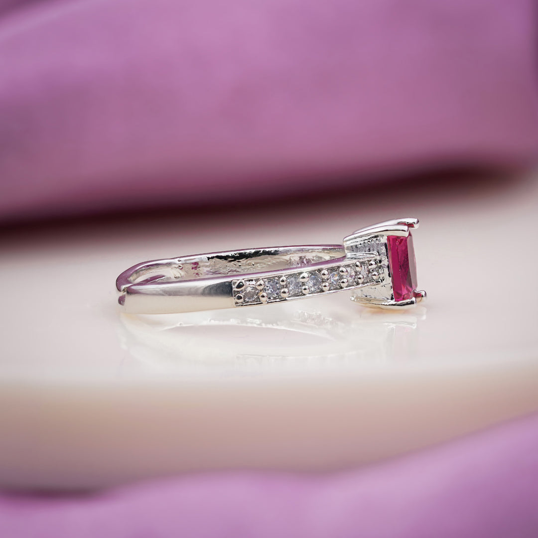 Blush Pink Sapphire Diamond Ring jewellery product view 3