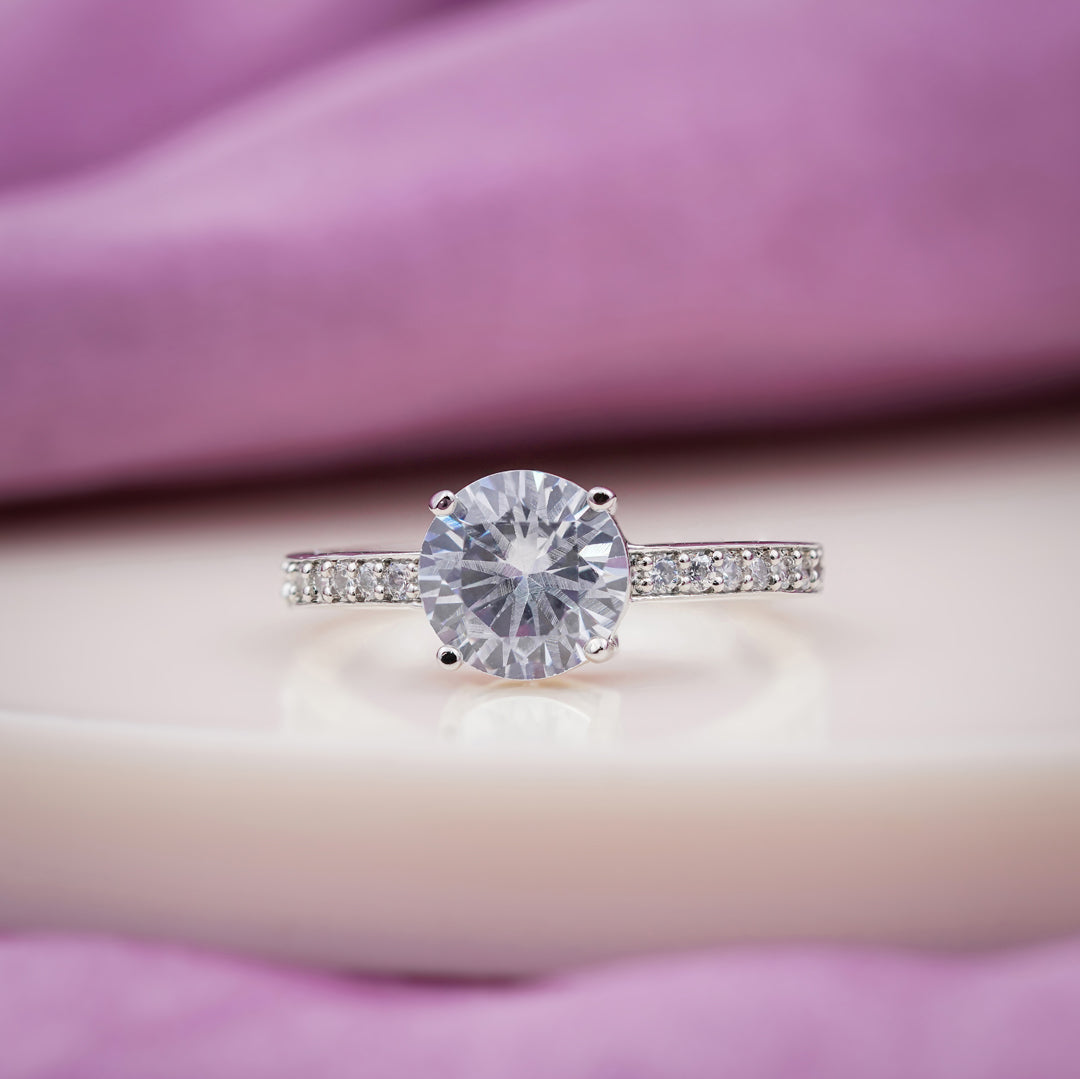 Classic Round Solitaire Diamond Ring jewellery product view 5