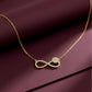 Aurelia Diamond Infinity Gold Necklace jewellery product view 1