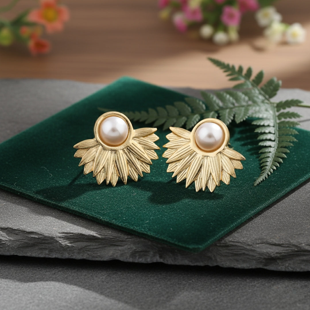 Pearl Hoop Earrings jewellery product view 9