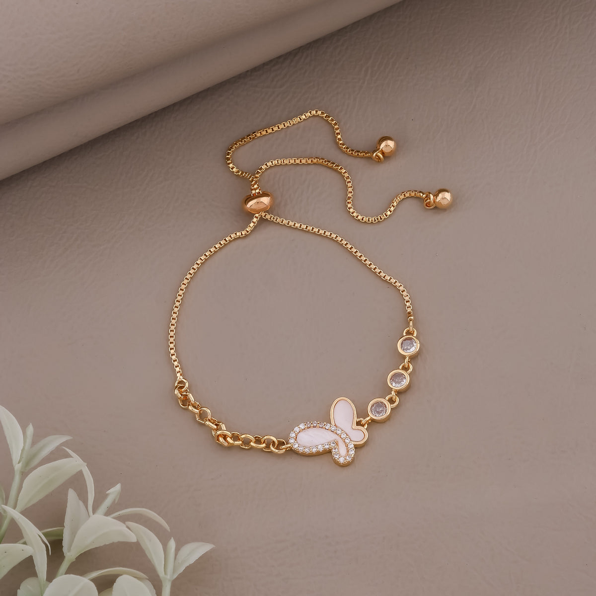 Ethereal Butterfly Stone Bracelet jewellery product view 2