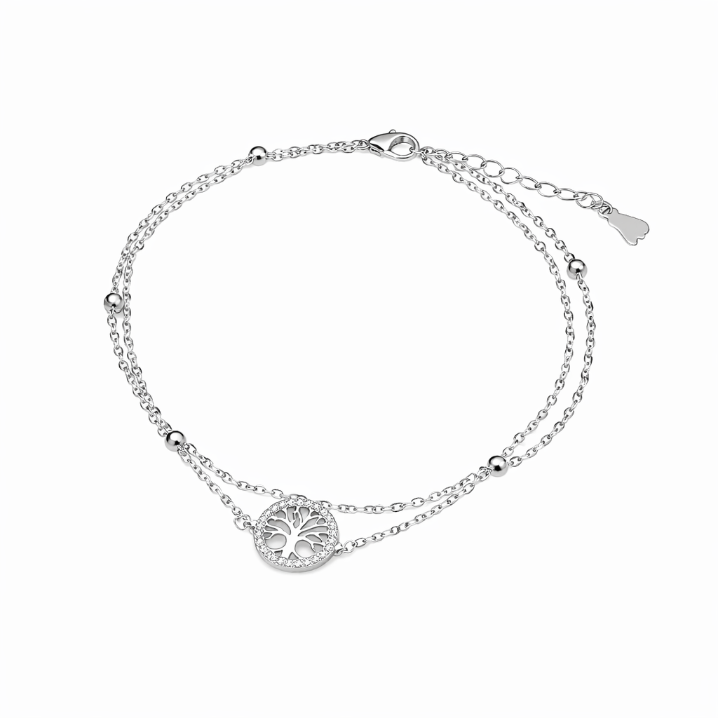 Celestial Tree of Life Silver Anklet jewellery product view 10