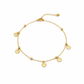 Elysian Minimal Gold Charm Anklet jewellery product view 4