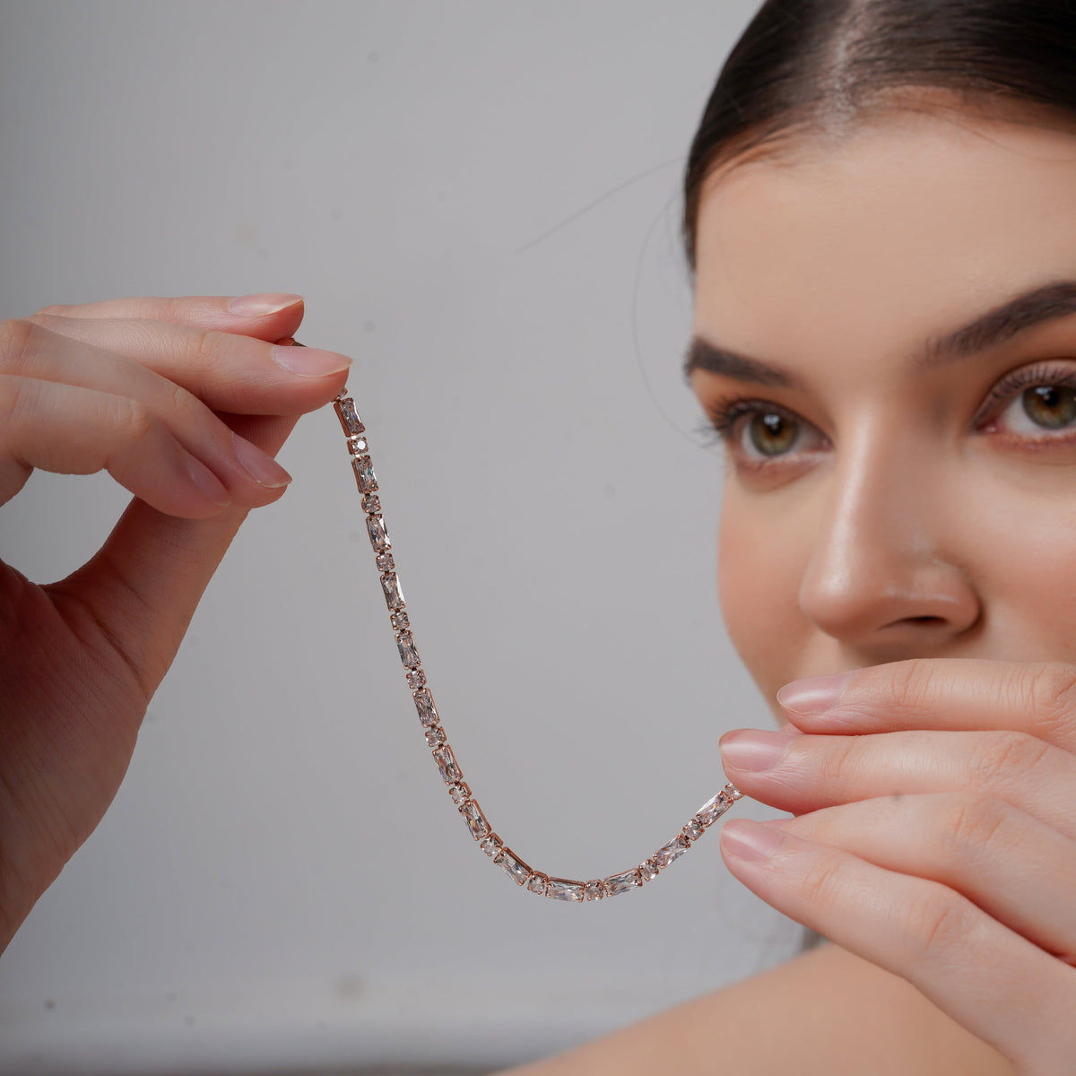 DazzleLink Rose Gold Bracelet jewellery product view 4