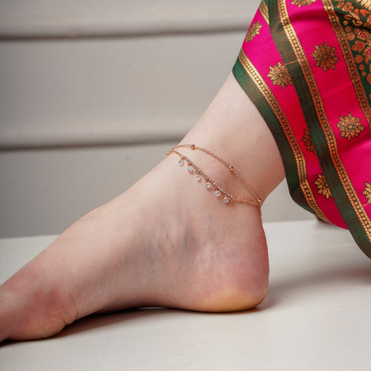 Celestia Dainty Anklet jewellery product view 1