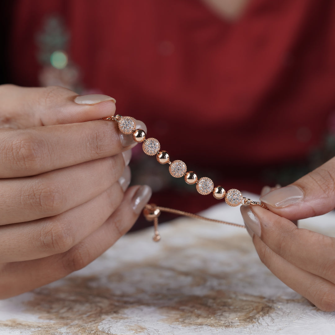 Elite Shine Zircon Slider Bracelet jewellery product view 9